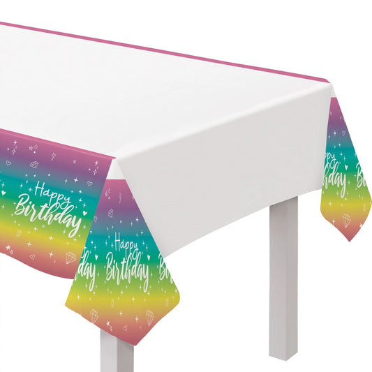 SPARKLE PLASTIC TABLECOVER