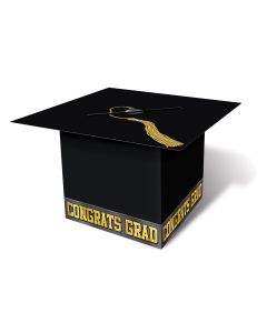 GRAD CAP CARD BOX BLACK