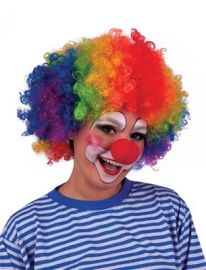OLAF CLOWN RAINBOW WIG