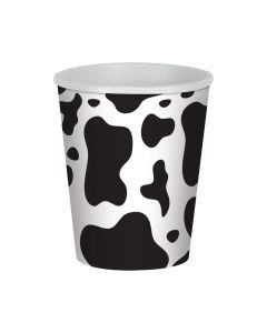 COW PRINT 9OZ PPR CUPS 8 CT