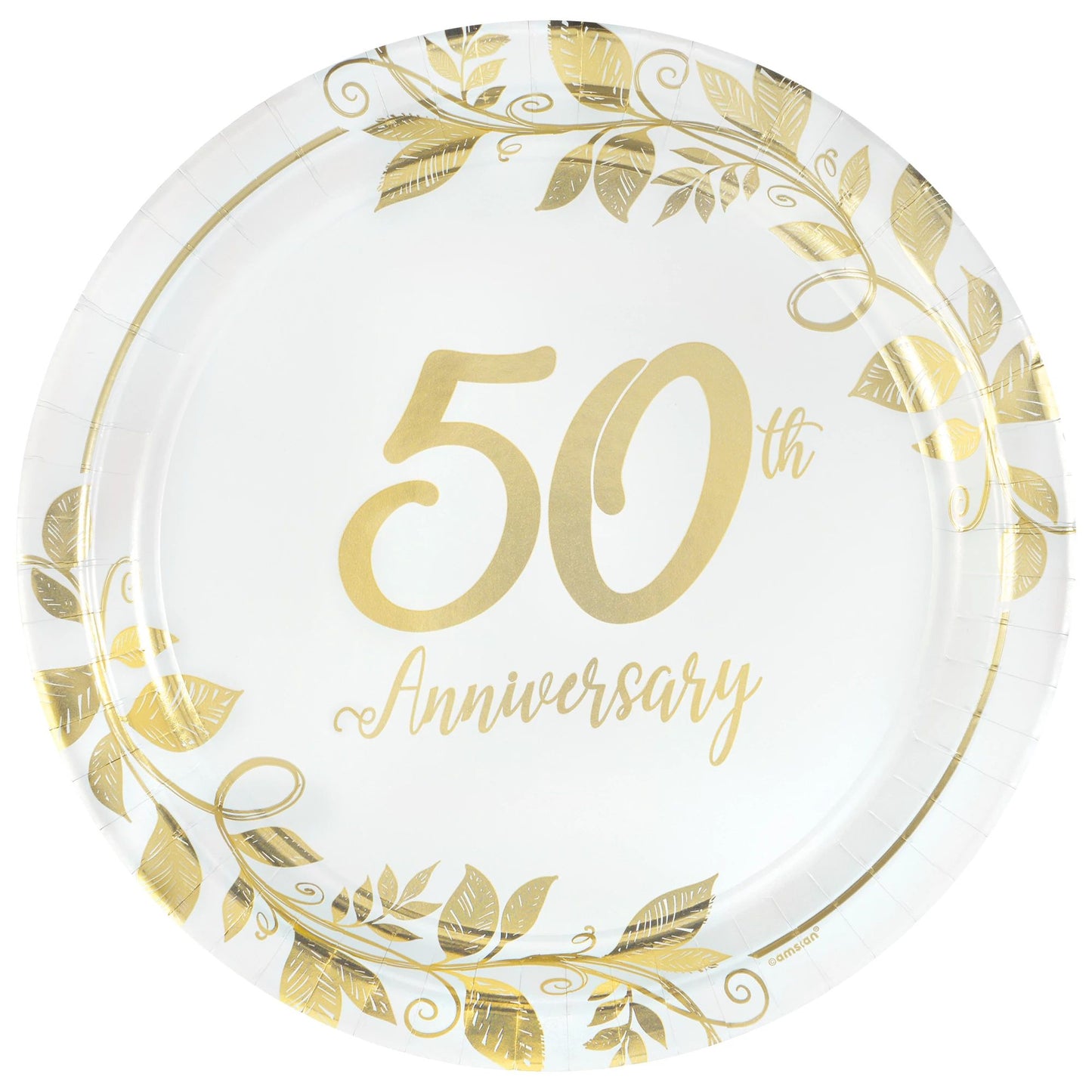 HAPPY 50TH ANNIV 10.5" PLATE