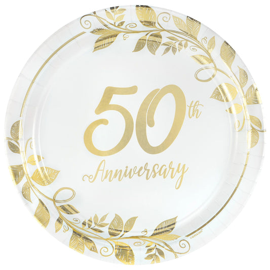 HAPPY 50TH ANNIV 10.5" PLATE