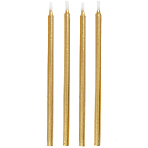 5" GOLD BDAY CANDLES