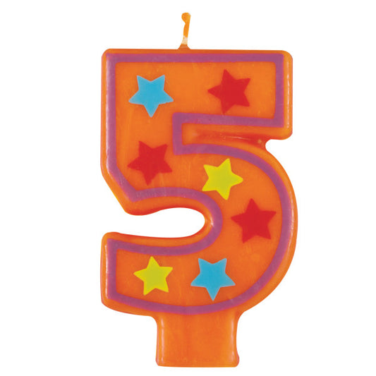 #5 DECORATIVE BIRTHDAY CANDLE