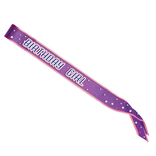 BIRTHDAY GIRL SATIN SASH