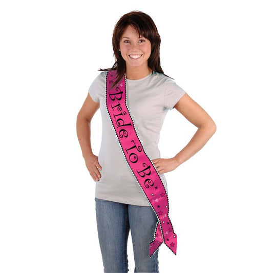 BRIDE TO BE SATIN SASH