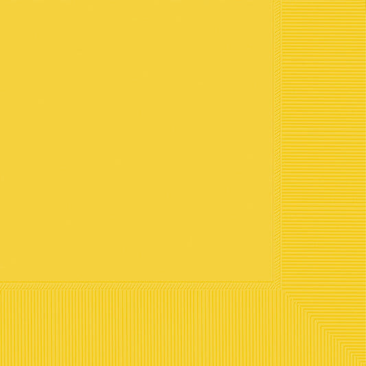 BEVERAGE NAPKINS YELLOW SUN