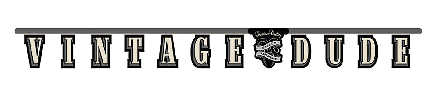 VINTAGE DUDE LETTER BANNER