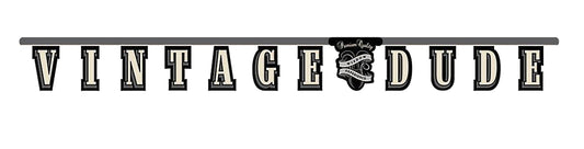 VINTAGE DUDE LETTER BANNER