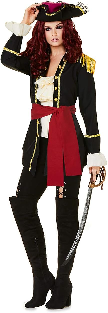 BONNY PIRATE CAPTAIN ADULT LRG COSTUME