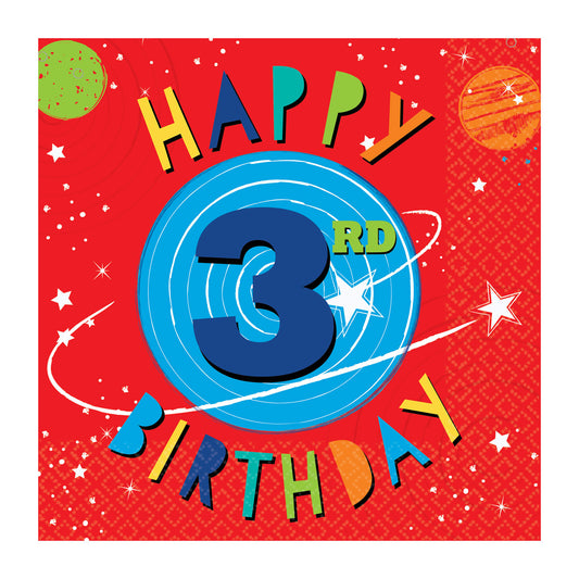 BLAST OFF BDAY LN 3RD BDAY