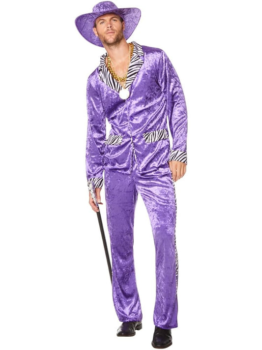80'S PURPLE PIMP SUIT ADULT XL COSTUME