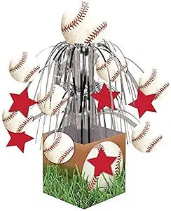 BASEBALL CASCADE CENTERPIECE