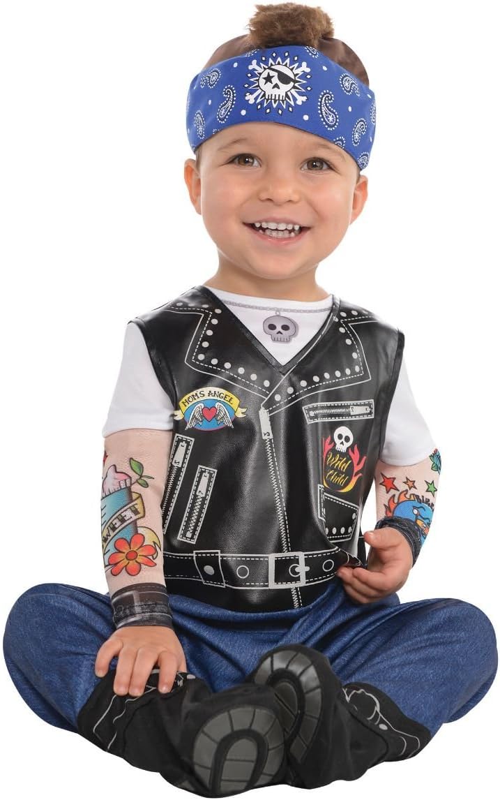 BABY BIKER 12-24MO COSTUME