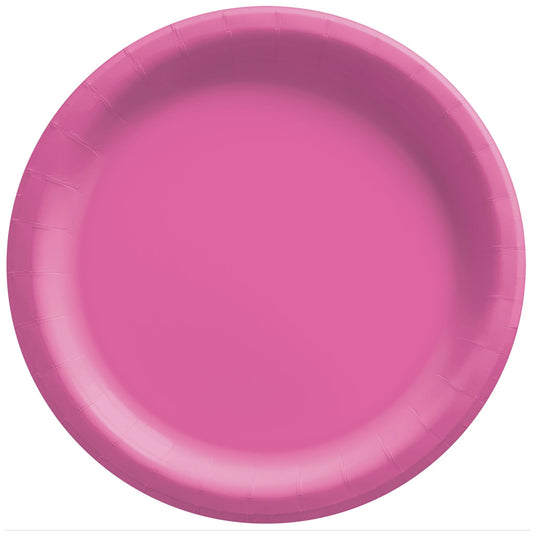 BRIGHT PINK 6.75" PAPER PLATES