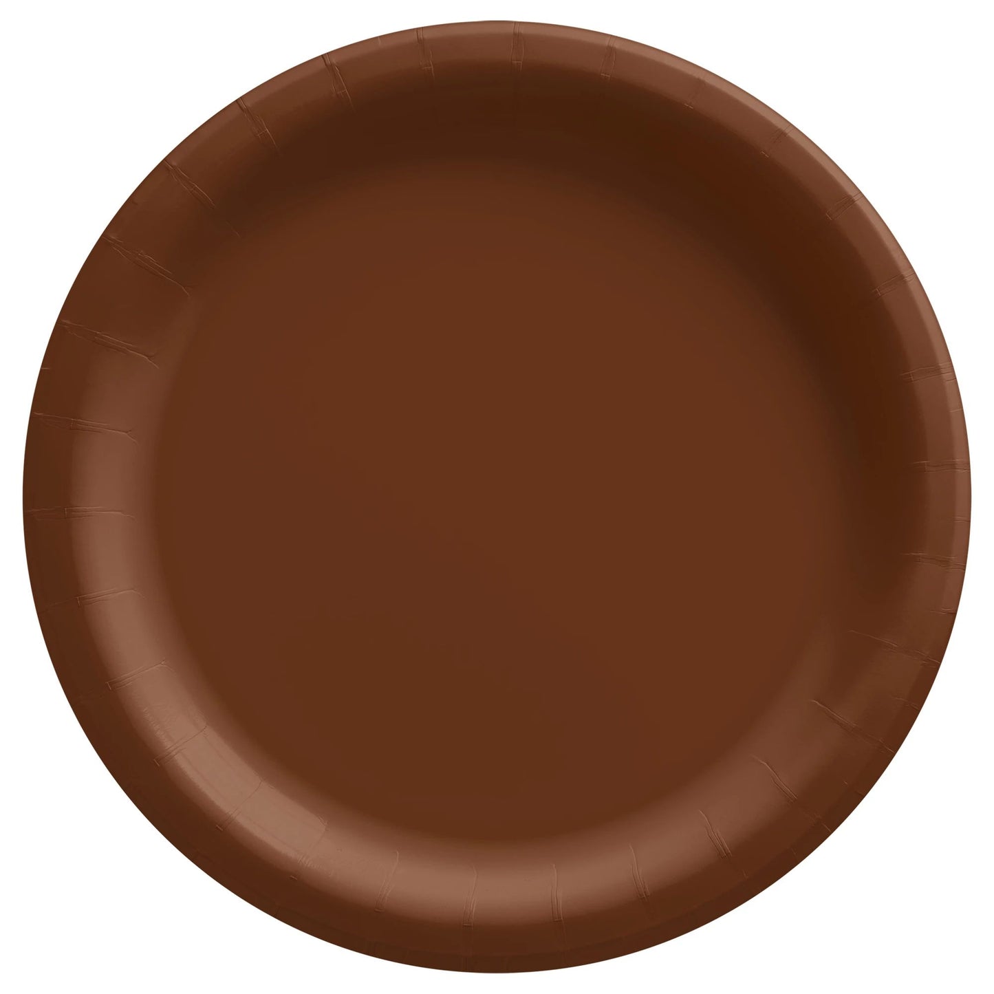 6.75" PPR PLATES CHOC BROWN