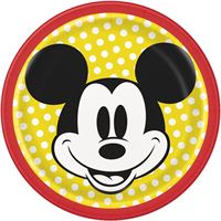 MICKEY MOUSE 7" PPR PLATE 8CT