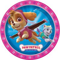 PAW PATROL GIRL 9" PPR PLATES 8CT
