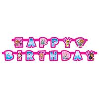 PAW PATROL PINK JOINTED BANNER