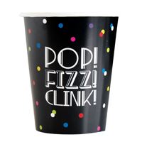 NEON DOTS NY 9 OZ PPR CUPS
