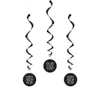 NEON DOTS NY HANGING SWIRL DECOR