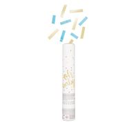 OH BABY BLUE/GOLD CONFETTI CANNON