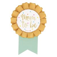 MOM TO BE SHOWER BADGE