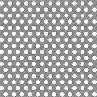METALLIC SILVER DOT GIFT WRAP 30"X5FT ROLL