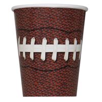 FOOTBALL PARTY 9OZ PPR CUPS 8CT