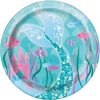 MERMAID 7" PPR PLATE 8CT