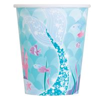 MERMAID 9OZ PPR CUPS 8CT