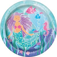 MERMAID 9" PPR PLATE 8CT
