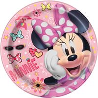 MINNIE MOUSE 9" PPR PLATE 8CT