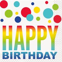 RAINBOW SPOT BEV NAPKIN 16CT