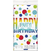 RAINBOW SPOT PL TABLECOVER