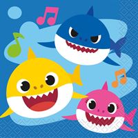 BABY SHARK BEVERAGE NAPKINS 16CT