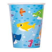 BABY SHARK 9OZ PPR CUPS 8CT