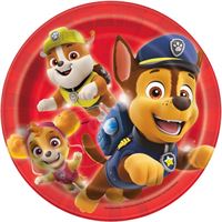 PAW PATROL BOY 7" PPR PLATE 8CT