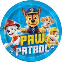 PAW PATROL BOY 9" PPR PLATE 8CT