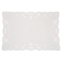 RECT WHITE LACE DOILIE PLACEMAT 8CT