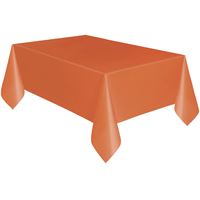PUMPKIN ORANGE PL TABLECOVER