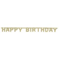 HAPPY BIRTHDAY GOLD BANNER