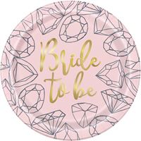 PINK DIAMOND 9" PPR PLATES 8CT