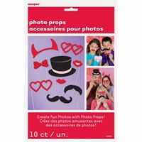 VALENTINE'S DAY PHOTO PROPS 10CT
