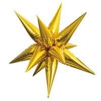 GOLD 3D STARBURST BALLOON 40"