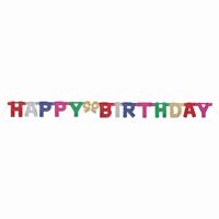 DLX GLITTER HBD JOINTED BANNER