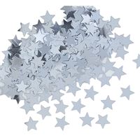 SILVER STAR CONFETTI 0.5OZ