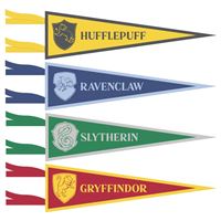 HARRY POTTER FABRIC PENNANT 4CT
