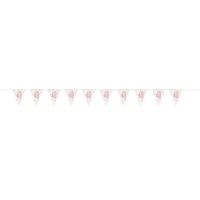 GLITZ ROSE GOLD PL FLAG BANNER 40