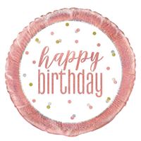 GLITZ RS GLD HBD 18" MYLAR